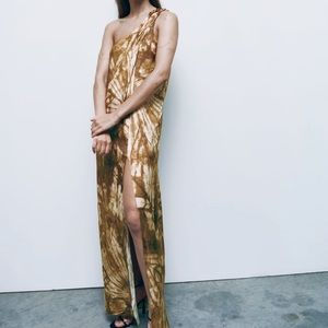 ZARA Limited edition asymmetric dress - medium. NWT